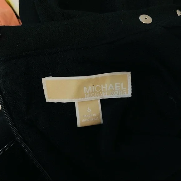Michael Kors Black Studded Sheath sexy dress Size 6 - Picture 6 of 6